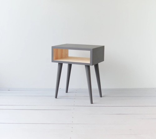 Side table NORD01 grey painted