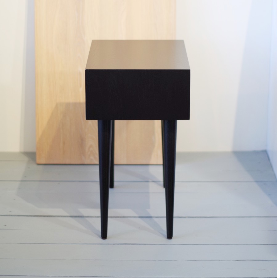 Side table NORD01 black painted