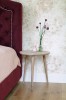 Small solid oak side table, STOOL 02