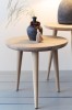 Small solid oak side table