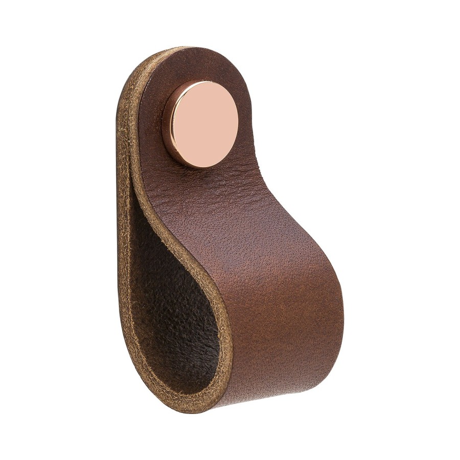 Handle LOOP Round-333232-11 leather brown