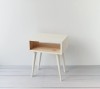 Side table NORD01 white painted
